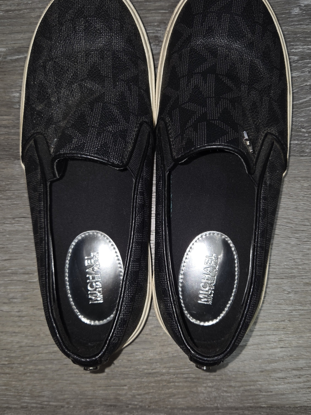 Michael Kors Women's Black Slip-On Sneakers